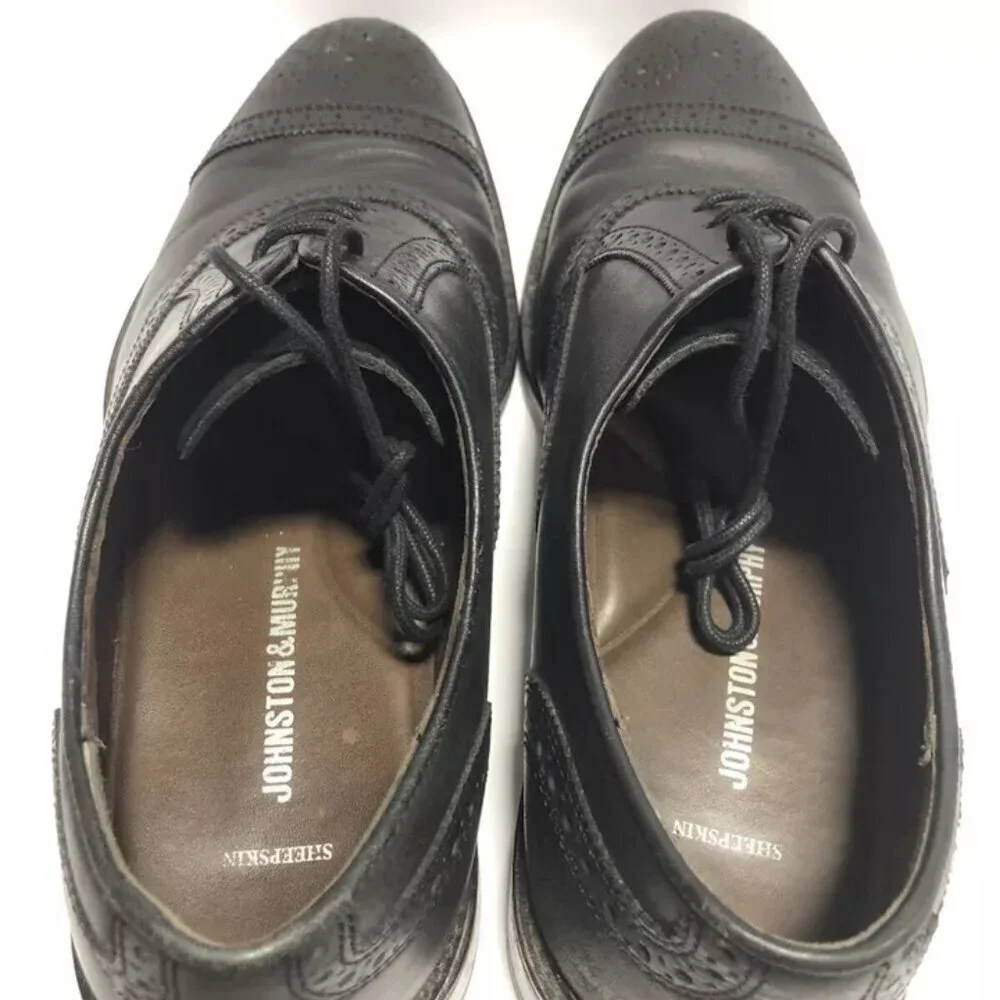 Johnston & Murphy Men’s Daley Cap Toe Oxford Black Size 10 M